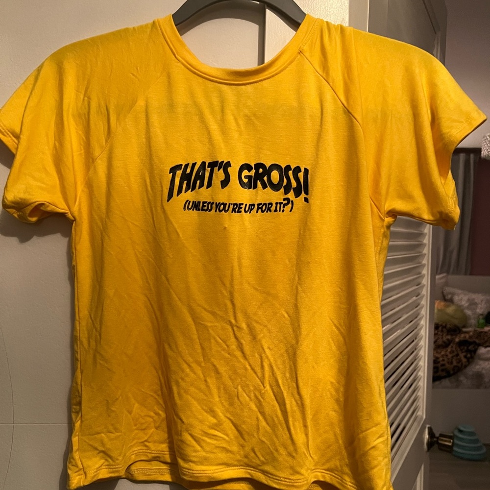 omighty yellow thats gross top
